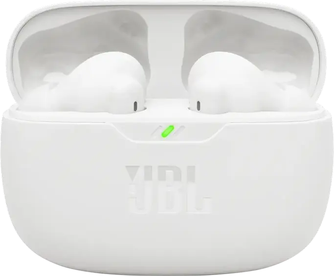 Căști JBL Wave Beam 2 True Wireless Stereo, Albe, Anulare Activă a Zgomotului (ANC), Sunet JBL Pure Bass, Smart Ambient, Autonomie 40h, Conectivitate Multipoint, Rezistente la Apă și Praf