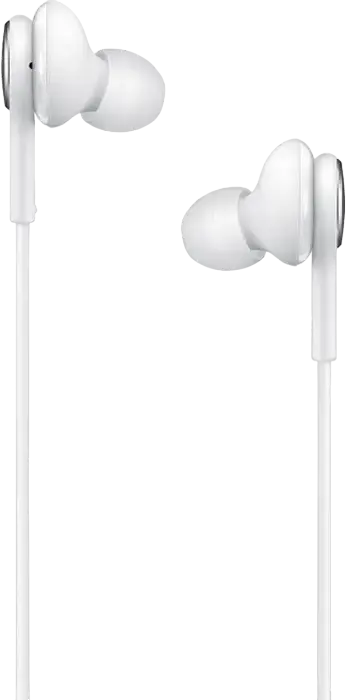 Casca Samsung EO-IC100B In-Ear cu Fir, Conector USB Type-C, Tuning Audio AKG, Microfon Integrat și Control Remote Inline, Albă