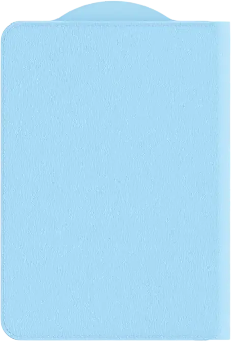 Samsung Magnet Card Wallet for Galaxy GP-TOU026HIALW Artificial Leather Magnetic Wallet Case Accessory, Ice Blue, 2 Card Capacity with Side-Opening Flap