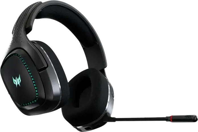 Casca Gaming Wireless Acer Predator Galea 550, Conexiune Wireless, Drivere Dinamice 50mm, Anulare Zgomot ANC & ENC, Bluetooth 5.2, 2.4 GHz, Iluminare RGB, Negru