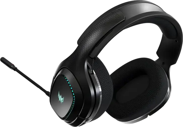Casca Gaming Wireless Acer Predator Galea 550, Conexiune Wireless, Drivere Dinamice 50mm, Anulare Zgomot ANC & ENC, Bluetooth 5.2, 2.4 GHz, Iluminare RGB, Negru