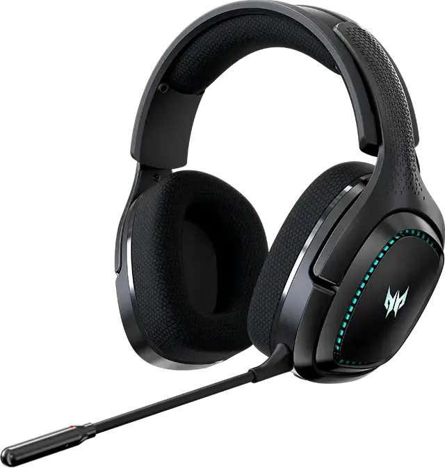 Casca Gaming Wireless Acer Predator Galea 550, Conexiune Wireless, Drivere Dinamice 50mm, Anulare Zgomot ANC & ENC, Bluetooth 5.2, 2.4 GHz, Iluminare RGB, Negru