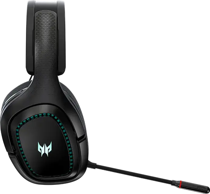 Casca Gaming Wireless Acer Predator Galea 550, Conexiune Wireless, Drivere Dinamice 50mm, Anulare Zgomot ANC & ENC, Bluetooth 5.2, 2.4 GHz, Iluminare RGB, Negru