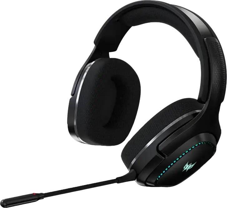 Casca Gaming Wireless Acer Predator Galea 550, Conexiune Wireless, Drivere Dinamice 50mm, Anulare Zgomot ANC & ENC, Bluetooth 5.2, 2.4 GHz, Iluminare RGB, Negru