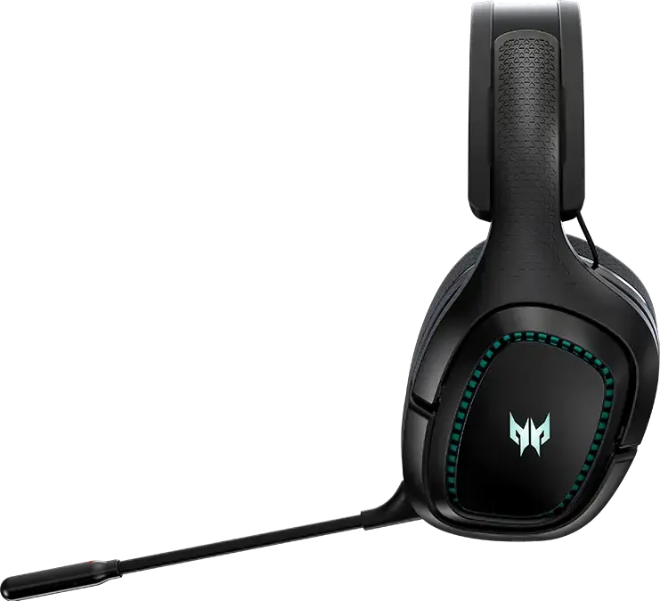 Casca Gaming Wireless Acer Predator Galea 550, Conexiune Wireless, Drivere Dinamice 50mm, Anulare Zgomot ANC & ENC, Bluetooth 5.2, 2.4 GHz, Iluminare RGB, Negru