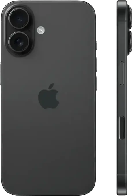 Apple iPhone 16 Smartphone, A18 Bionic Chip, 8GB RAM, 6.1-inch Super Retina XDR OLED Display, 48MP Fusion Camera, 128GB Storage, 5G, Wi-Fi 7, iOS 18, IP68, Black