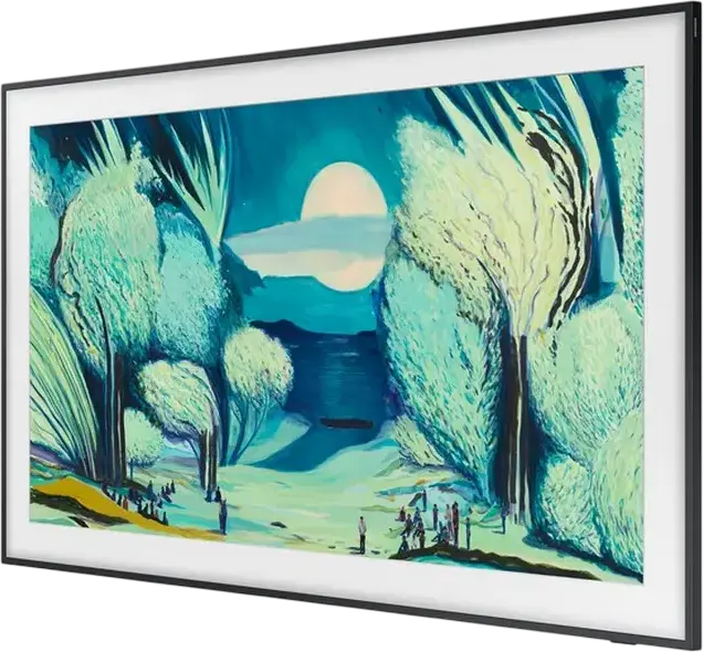 Samsung The Frame QE50LS03F 50" QLED 4K UHD Smart TV, NQ4 AI Gen2 Processor, Matte Display, Art Mode, Dolby Atmos, One Connect Box, Black