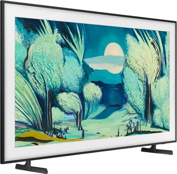 Samsung The Frame QE50LS03F 50" QLED 4K UHD Smart TV, NQ4 AI Gen2 Processor, Matte Display, Art Mode, Dolby Atmos, One Connect Box, Black
