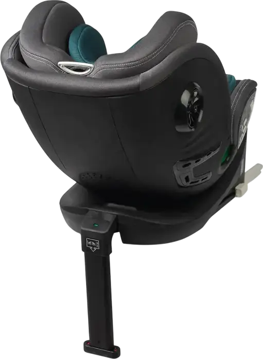Scaun Auto Caretero Fortis i-Size Rotativ 360 Grade, ISOFIX cu Picior Stabilizator, Standard ECE R129, 40-150 cm / 0-36 kg, Centură de Siguranță în 5 Puncte, Emerald, Poliester
