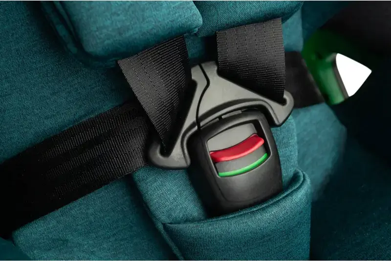 Scaun Auto Caretero Fortis i-Size Rotativ 360 Grade, ISOFIX cu Picior Stabilizator, Standard ECE R129, 40-150 cm / 0-36 kg, Centură de Siguranță în 5 Puncte, Emerald, Poliester