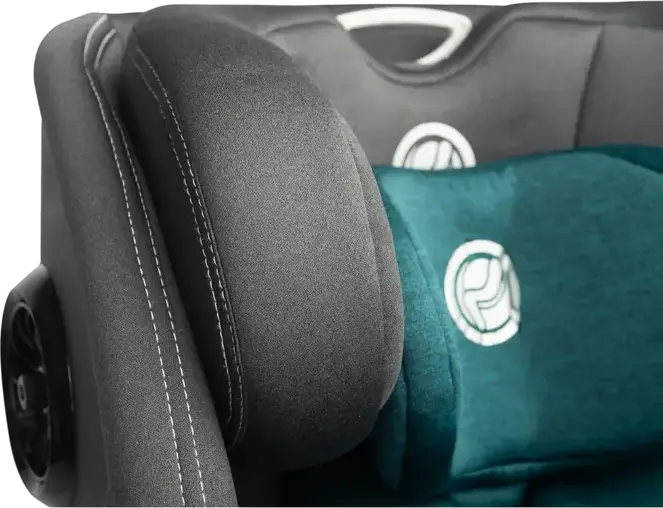 Scaun Auto Caretero Fortis i-Size Rotativ 360 Grade, ISOFIX cu Picior Stabilizator, Standard ECE R129, 40-150 cm / 0-36 kg, Centură de Siguranță în 5 Puncte, Emerald, Poliester