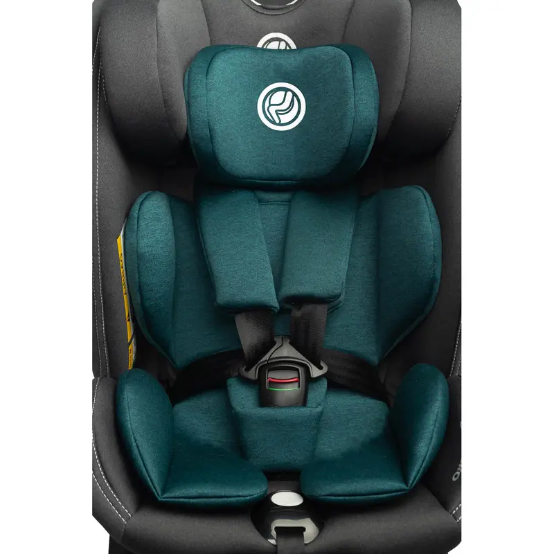 Scaun Auto Caretero Fortis i-Size Rotativ 360 Grade, ISOFIX cu Picior Stabilizator, Standard ECE R129, 40-150 cm / 0-36 kg, Centură de Siguranță în 5 Puncte, Emerald, Poliester