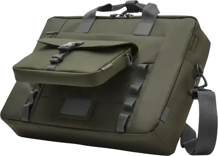 HP Modular Laptop Bag 15.6 inch, 22L Water-Resistant Twill Polyester Case, 3-in-1 System with Sleeve and Pouch, Unisex Shoulder Bag