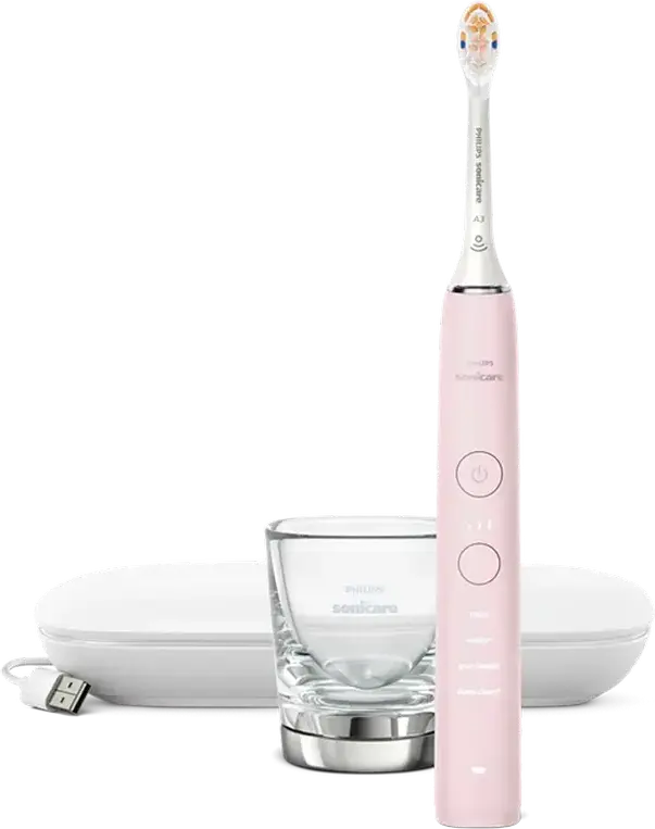 Philips Sonicare DiamondClean 9000 HX9911/21 Electric Toothbrush, 4 Modes, 3 Intensities, Bluetooth App Connectivity, Pressure Sensor, Pink, -1 Accessory Included