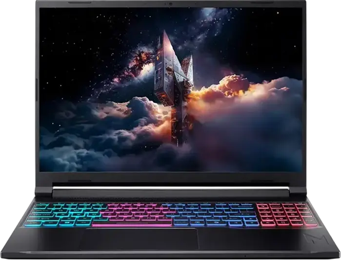 Laptop Gaming 16" Acer Nitro V 16S AI ANV16S-41, Obsidian Black, AMD Ryzen 7 260, 16GB/512GB, Linux eShell