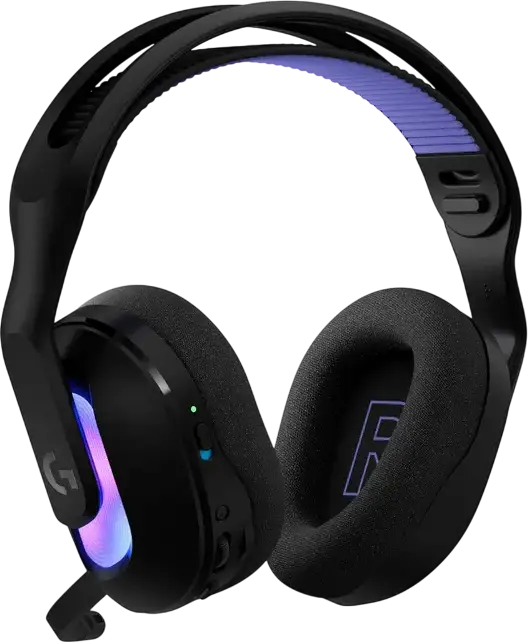 Logitech G522 LIGHTSPEED Wireless Gaming Headset, Over-Ear Closed-Back, Bluetooth 5.3, USB, RGB LIGHTSYNC, Detachable Boom Mic, 40mm Drivers, Windows/macOS/PS5