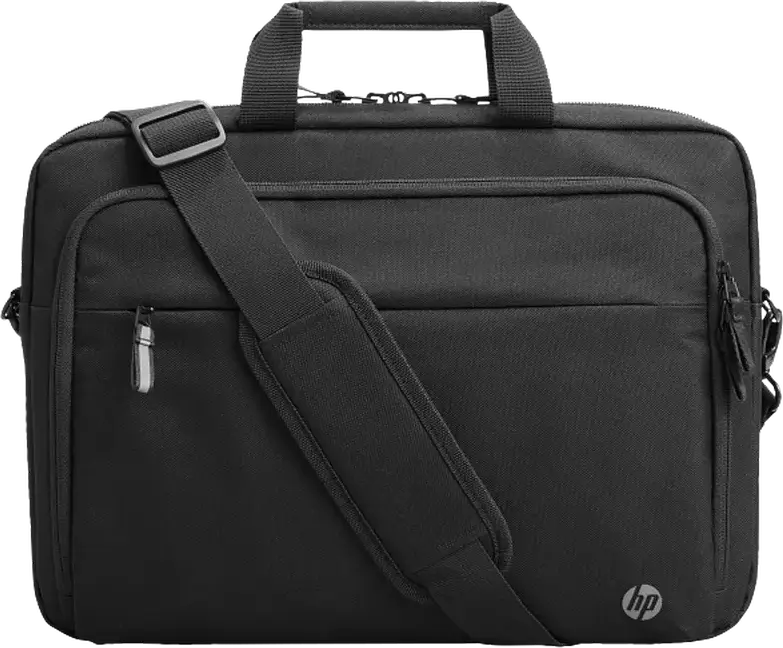 Geantă Laptop HP Renew Business 15.6 inch, Rezistentă la Apă, Plastic Reciclat din Ocean, Negru, 2 Compartimente, Buzunar Tabletă, Curea Umăr, 390x290x65mm