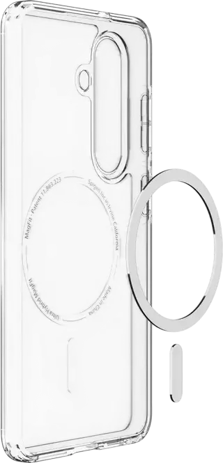 Spigen Ultra Hybrid MAG Case for Samsung Galaxy S26 Plus (S26+), Color: Transparent, Clear Magnetic MagSafe Compatible Cover, Rigid Polycarbonate and Flexible TPU