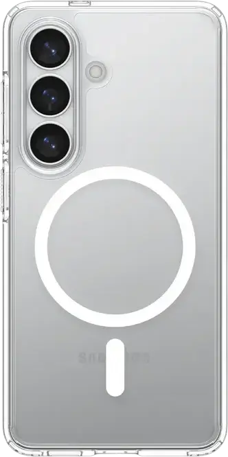 Spigen Ultra Hybrid MAG Case for Samsung Galaxy S26 Plus (S26+), Color: Transparent, Clear Magnetic MagSafe Compatible Cover, Rigid Polycarbonate and Flexible TPU