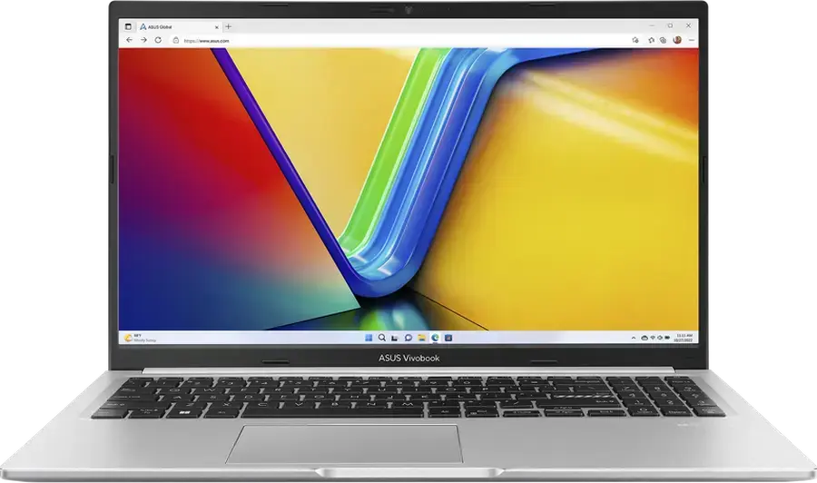 Laptop ASUS Vivobook 15 M1502YA, AMD Ryzen 7 5825U, 16GB RAM, SSD 512GB, Ecran 15.6" FHD Anti-glare, Tastatură Iluminată, Wi-Fi 6E, Cool Silver, Fără SO