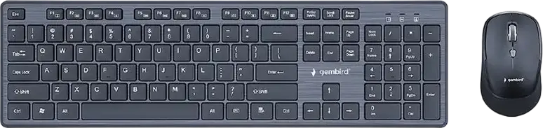 Set Tastatură + Mouse Gembird KBS-WCH-04-RU, Fără fir, Negru
