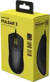 HATOR Pulsar 3 Wired Gaming Mouse, PixArt PMW 3311 Optical Sensor 12000 DPI, HATOR Optical Switches 100M, RGB Lighting, Paracord Cable, 62g, PTFE Glides