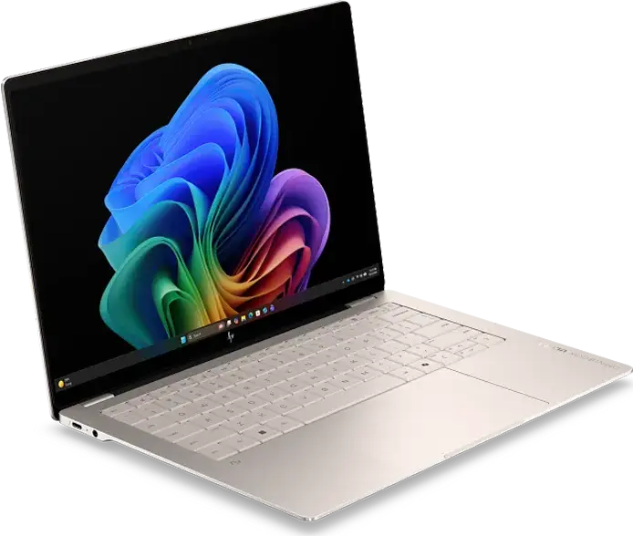 Laptop HP OmniBook Ultra 14-kd0013ci, Culoare Silk Sand, Intel Core Ultra 7 356H, 32GB LPDDR5x RAM, SSD 1TB PCIe NVMe, Ecran Tactil OLED 14" 3K 120Hz, Wi-Fi 7, Windows 11 Home