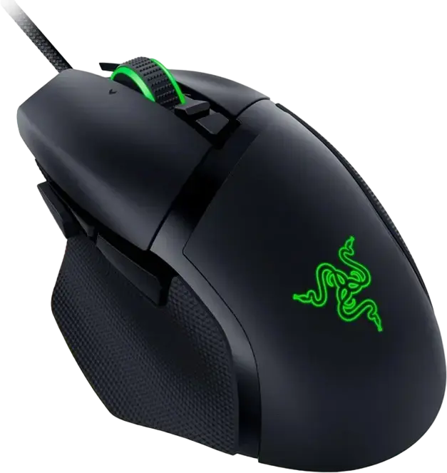 Razer Basilisk V3 Wired Gaming Mouse, 26,000 DPI Focus+ Optical Sensor, HyperScroll Tilt Wheel, 11 Programmable Buttons, Chroma RGB, Black