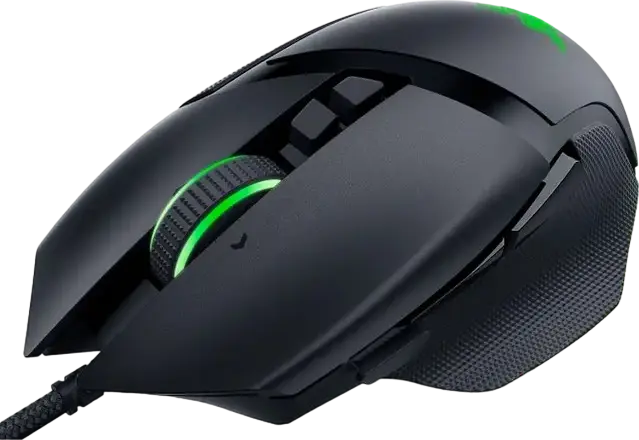 Razer Basilisk V3 Wired Gaming Mouse, 26,000 DPI Focus+ Optical Sensor, HyperScroll Tilt Wheel, 11 Programmable Buttons, Chroma RGB, Black