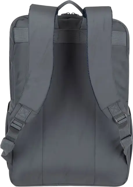 RivaCase 7569 Alpendorf ECO Laptop Backpack for up to 17.3 inch Laptops, RPET Eco-Friendly Polyester, Grey, Padded Compartment, Reflective Zipper