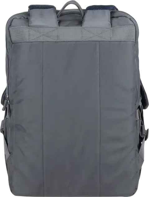 RivaCase 7569 Alpendorf ECO Laptop Backpack for up to 17.3 inch Laptops, RPET Eco-Friendly Polyester, Grey, Padded Compartment, Reflective Zipper