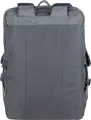 RivaCase 7569 Alpendorf ECO Laptop Backpack for up to 17.3 inch Laptops, RPET Eco-Friendly Polyester, Grey, Padded Compartment, Reflective Zipper