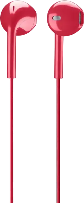 Cellularline Live Wired In-Ear Headphones Headset, Red, 3.5 mm Mini-jack, 1.2 m Cable, Clear Voice Microphone, Pump Bass, Streaming Top Sound Technology, Built-in Controls
