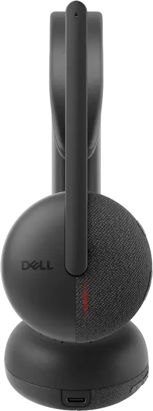 Casca Wireless Dell Pro WL3024, Căști Supraaurale Wireless Bluetooth 5.3 cu Microfon cu Anulare Zgomot AI, Certificare MS Teams, Încărcare USB-C, Negru