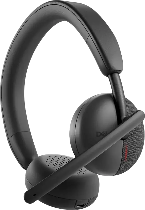 Casca Wireless Dell Pro WL3024, Căști Supraaurale Wireless Bluetooth 5.3 cu Microfon cu Anulare Zgomot AI, Certificare MS Teams, Încărcare USB-C, Negru