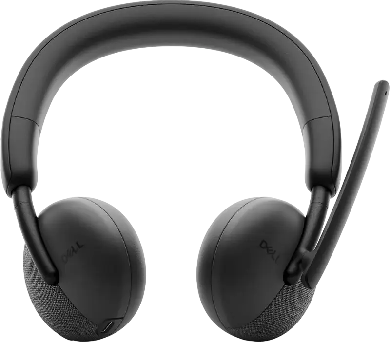 Casca Wireless Dell Pro WL3024, Căști Supraaurale Wireless Bluetooth 5.3 cu Microfon cu Anulare Zgomot AI, Certificare MS Teams, Încărcare USB-C, Negru