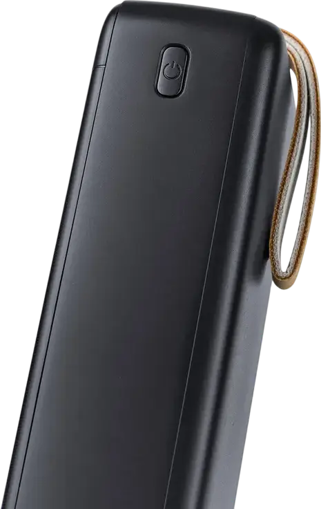 Rivacase VA1083 Power Bank 30000mAh 65W PD 3.0 QC 3.0 Fast Charge Battery for Laptops and Smartphones, LCD Display, 2x USB-C 1x USB-A, Color: Black