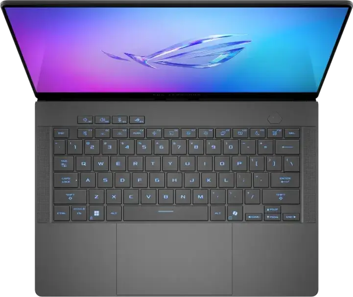 Игровой ноутбук ASUS ROG Zephyrus G14 GA403UH 14" OLED 3K 120Hz AMD Ryzen 9 RTX 5050 8GB 16GB LPDDR5X 1TB SSD RGB клавиатура Wi-Fi 7 Eclipse Gray