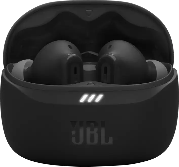 JBL Tune Beam 2 True Wireless Stereo Earbuds, Black, Adaptive Noise Cancelling, 10mm Dynamic Driver, Pure Bass Sound, IP54 Water Resistant, Bluetooth 5.3, 48h Total Playtime
