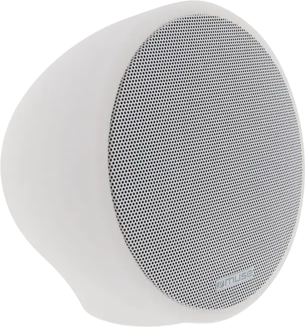 Muse ML-655 BT Outdoor Hi-Fi Portable Speaker, 100W Power Bass, IPX4 Splash Proof, Multi-colour Ambience Light, 6600mAh Battery, Magnetic Tripod, Color: White