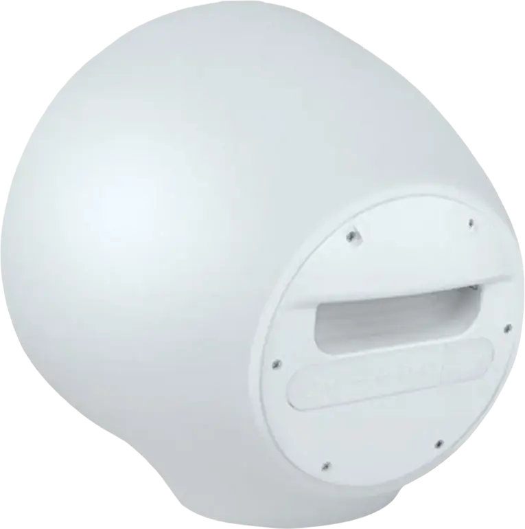 Muse ML-655 BT Outdoor Hi-Fi Portable Speaker, 100W Power Bass, IPX4 Splash Proof, Multi-colour Ambience Light, 6600mAh Battery, Magnetic Tripod, Color: White