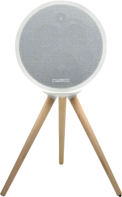 Muse ML-655 BT Outdoor Hi-Fi Portable Speaker, 100W Power Bass, IPX4 Splash Proof, Multi-colour Ambience Light, 6600mAh Battery, Magnetic Tripod, Color: White