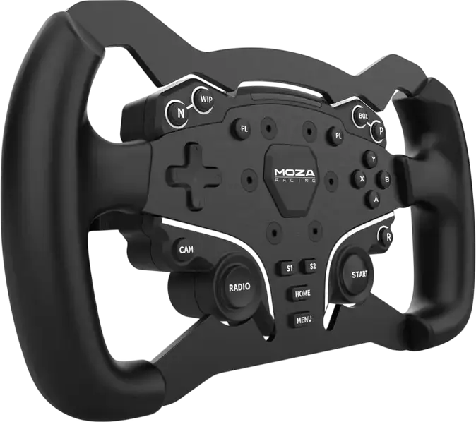 Mod Volan Formula MOZA ES - Rim de Upgrade din Aluminiu Aeronautic 280mm pentru Volane MOZA ES, ES Lite și ESX, Prize Rubber, Negru