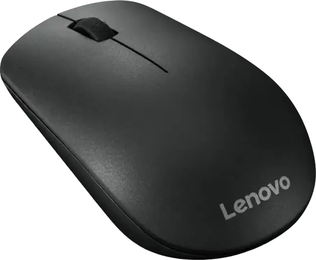 Lenovo 400 Wireless Mouse GY50R91293, Color: Black, Optical 1200 DPI Sensor, Ambidextrous Design, 2.4 GHz USB Nano Receiver, Black Plastic, Windows Compatible