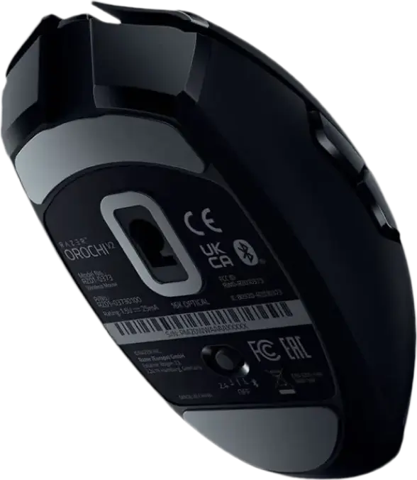 Mouse Gaming Wireless Razer Orochi V2, Negru, Ambidextru, Senzor Optic 5G 18.000 DPI, Conectivitate HyperSpeed 2.4GHz și Bluetooth, Switch-uri Mecanice