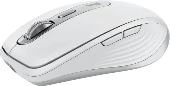 Logitech MX Anywhere 3S Wireless Mouse, Pale Gray, 8000 DPI Darkfield Sensor, MagSpeed SmartShift Wheel, Quiet Clicks, Logi Bolt & Bluetooth, USB-C Rechargeable