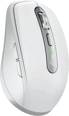 Logitech MX Anywhere 3S Wireless Mouse, Pale Gray, 8000 DPI Darkfield Sensor, MagSpeed SmartShift Wheel, Quiet Clicks, Logi Bolt & Bluetooth, USB-C Rechargeable