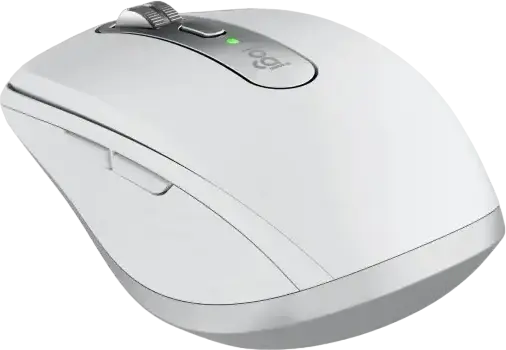 Logitech MX Anywhere 3S Wireless Mouse, Pale Gray, 8000 DPI Darkfield Sensor, MagSpeed SmartShift Wheel, Quiet Clicks, Logi Bolt & Bluetooth, USB-C Rechargeable