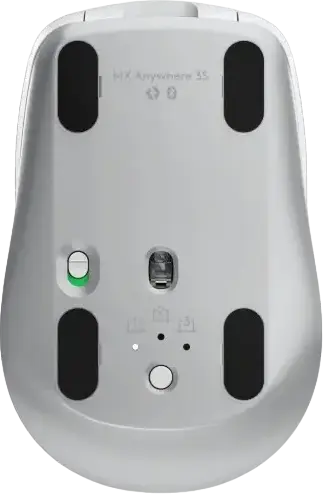 Logitech MX Anywhere 3S Wireless Mouse, Pale Gray, 8000 DPI Darkfield Sensor, MagSpeed SmartShift Wheel, Quiet Clicks, Logi Bolt & Bluetooth, USB-C Rechargeable
