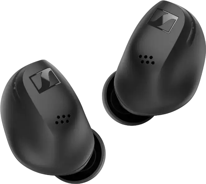 Sennheiser Accentum True Wireless (TWS) Earbuds, Black, Bluetooth 5.3, ANC, Transparency Mode, aptX, IP54, Multipoint, Auracast, 28h Total Battery, USB-C